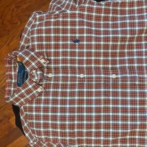 Ralph Lauren Polo Oxford Holiday Christmas Tartan Plaid Size 7